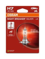 Osram OSRAM H7 12V 55W PX26d NIGHT BREAKER SILVER plus 100procent 64210NBS-1BL