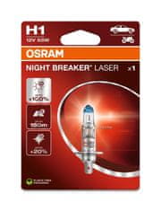 Osram OSRAM H1 12V 55W P14.5s NIGHT BREAKER LASER plus 150procent více světla 64150NL-1BL