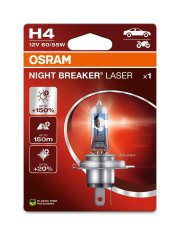 Osram OSRAM H4 12V 60/55W P43t NIGHT BREAKER LASER plus 150procent více světla blistr 64193NL-1BL