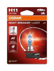 Osram OSRAM H11 12V 55W PGJ19-2 NIGHT BREAKER LASER plus 150procent více světla 64211NL-1BL