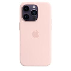 Apple iPhone 14 Pro Silicone Case with MS - Chalk Pink