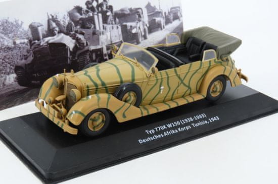 Deagostini Mercedes TYP 770 K W150 Tunisko 1943 Deagostini ARMY 1:43.