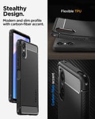 Spigen Rugged Armor, matte black - Sony Xperia 10 VI