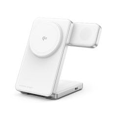 Mobile-origin Qi2 CompactStand 3in1, white/silver