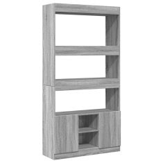 Petromila Skříň highboard šedá sonoma 92 x 33 x 180 cm kompozitní dřevo