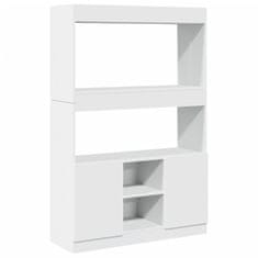 Petromila Skříň highboard bílá 92 x 33 x 140 cm kompozitní dřevo