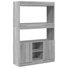 Petromila Skříň highboard šedá sonoma 92 x 33 x 140 cm kompozitní dřevo