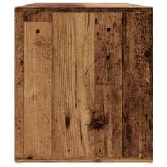 Vidaxl Rohová skříňka old wood 200 x 40 x 45 cm kompozitní dřevo