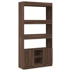 Petromila Skříň highboard hnědý dub 92 x 33 x 180 cm kompozitní dřevo