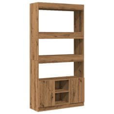 Petromila Skříň highboard dub artisan 92 x 33 x 180 cm kompozitní dřevo