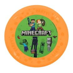 Párty plastový talíř Pixel - Minecraft - 21 cm - 1 ks