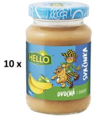 Hello ovocná svačinka s banány 10 x 190 g