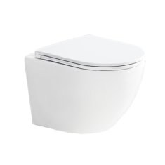 Mereo WC závěsné WC, Smart Flush RIMLESS, 495x360x370, ker., vč. sedátka CSS113S VSD82T1 - Mereo