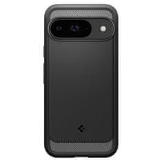 Spigen Silikonový kryt na Google Pixel 9 / 9 PRO Spigen Rugged Armor Matně černý