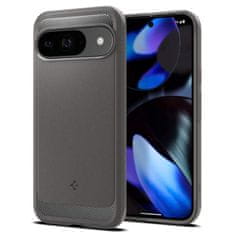 Spigen Silikonový kryt na Google Pixel 9 / 9 PRO Spigen Rugged Armor Mramorově šedý