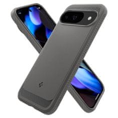 Spigen Silikonový kryt na Google Pixel 9 / 9 PRO Spigen Rugged Armor Mramorově šedý