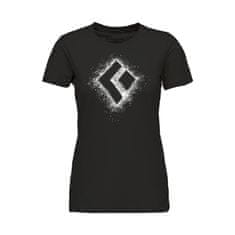 Black Diamond Dámské tričko Black Diamond W CHALKED UP 2.0 SS TEE Black|S