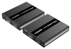 PremiumCord HDMI KVM extender s USB na 60m přes jeden kabel Cat5/6, bez zpoždění