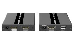 PremiumCord HDMI KVM extender s USB na 60m přes jeden kabel Cat5/6, bez zpoždění