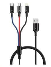 Connect IT Wirez 3in1 USB-C & Micro USB & Lightning, 1,2 m