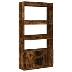 Petromila Skříň highboard kouřový dub 92 x 33 x 180 cm kompozitní dřevo