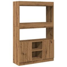 Petromila Skříň highboard dub artisan 92 x 33 x 140 cm kompozitní dřevo