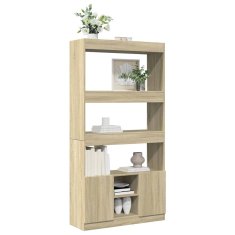 Petromila Skříň highboard dub sonoma 92 x 33 x 180 cm kompozitní dřevo