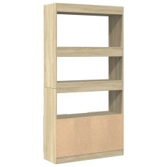 Petromila Skříň highboard dub sonoma 92 x 33 x 180 cm kompozitní dřevo