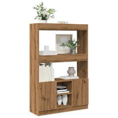 Petromila Skříň highboard dub artisan 92 x 33 x 140 cm kompozitní dřevo