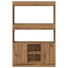 Petromila Skříň highboard dub artisan 92 x 33 x 140 cm kompozitní dřevo