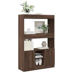 Petromila Skříň highboard hnědý dub 92 x 33 x 140 cm kompozitní dřevo