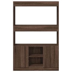 Petromila Skříň highboard hnědý dub 92 x 33 x 140 cm kompozitní dřevo