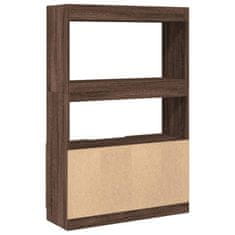 Petromila Skříň highboard hnědý dub 92 x 33 x 140 cm kompozitní dřevo