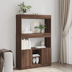 Petromila Skříň highboard hnědý dub 92 x 33 x 140 cm kompozitní dřevo