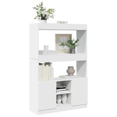 Petromila Skříň highboard bílá 92 x 33 x 140 cm kompozitní dřevo