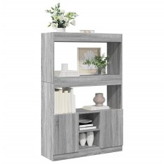 Petromila Skříň highboard šedá sonoma 92 x 33 x 140 cm kompozitní dřevo