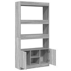 Petromila Skříň highboard šedá sonoma 92 x 33 x 180 cm kompozitní dřevo