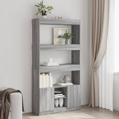 Petromila Skříň highboard šedá sonoma 92 x 33 x 180 cm kompozitní dřevo