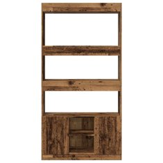 Petromila Skříň highboard old wood 92 x 33 x 180 cm kompozitní dřevo