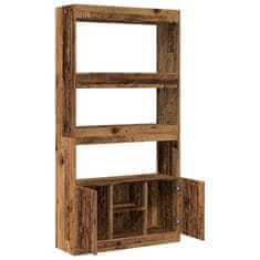 Vidaxl Skříň highboard old wood 92 x 33 x 180 cm kompozitní dřevo