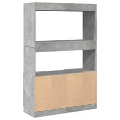 Petromila Skříň highboard betonově šedá 92 x 33 x 140 cm kompozitní dřevo