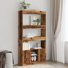 Petromila Skříň highboard old wood 92 x 33 x 180 cm kompozitní dřevo