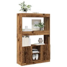 Petromila Skříň highboard old wood 92 x 33 x 140 cm kompozitní dřevo