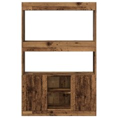 Petromila Skříň highboard old wood 92 x 33 x 140 cm kompozitní dřevo