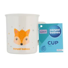 Canpol BABIES Plastový hrníček CUTE ANIMALS - liška 170 ml