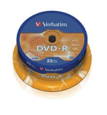 Verbatim DVD-R 4,7 GB (120min) 16x 25-cake