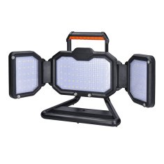 Solight  LED reflektor 50W, přenosný, nabíjecí, 5000lm, oranžovo-černý