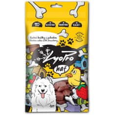 LyoPro Dog Kuřecí kostky s jahodou 50 g