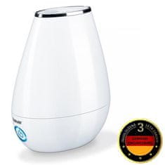 Beurer LB37WH - Zvlhčovač vzduchu, ultrazvuková technologie, tichý provoz, 20W, 20m2, 200ml/h, 2,0l zásobník