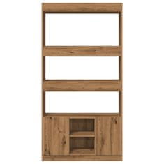 Petromila Skříň highboard dub artisan 92 x 33 x 180 cm kompozitní dřevo